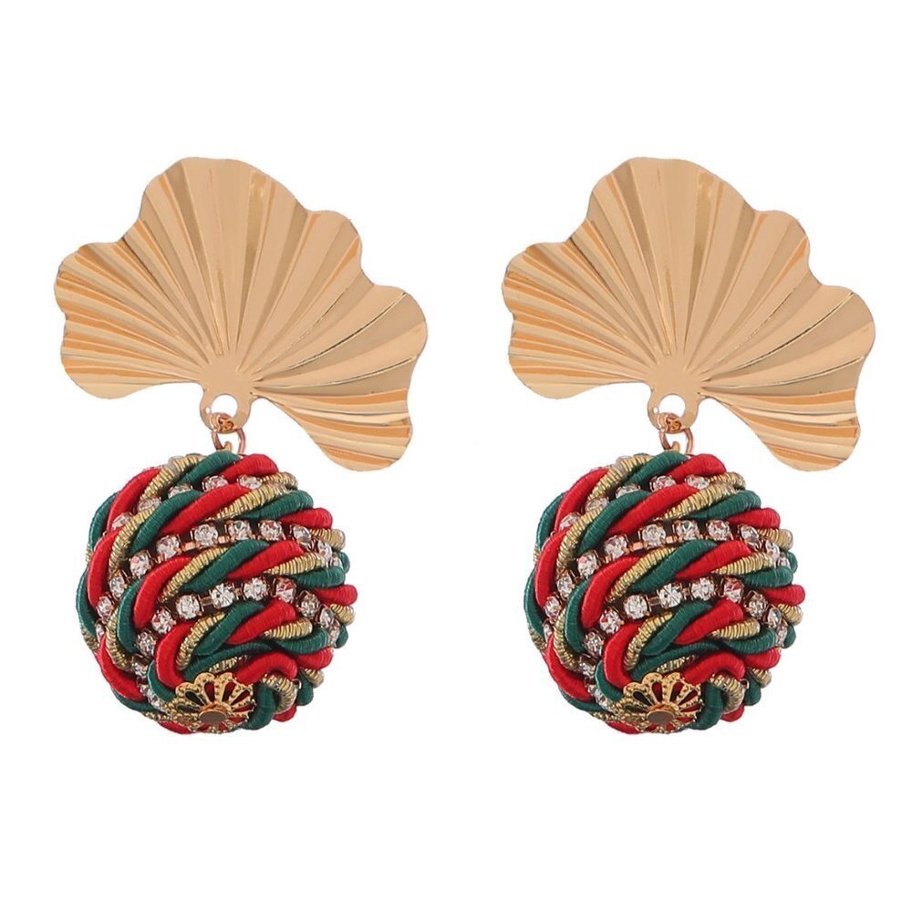 Diamond Spiral Braided Earrings